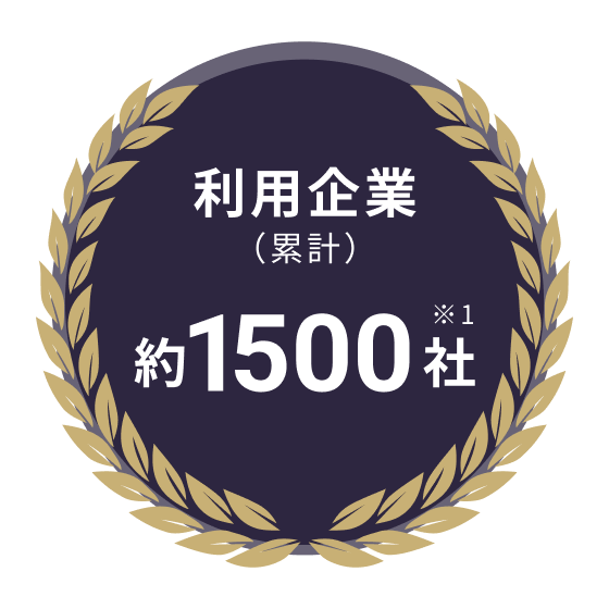 利用企業(累計) 約1500社